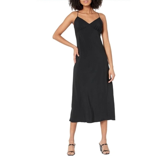 Madewell Dresses & Skirts - Madewell Black Midi Dress‎ with Spaghetti Straps
